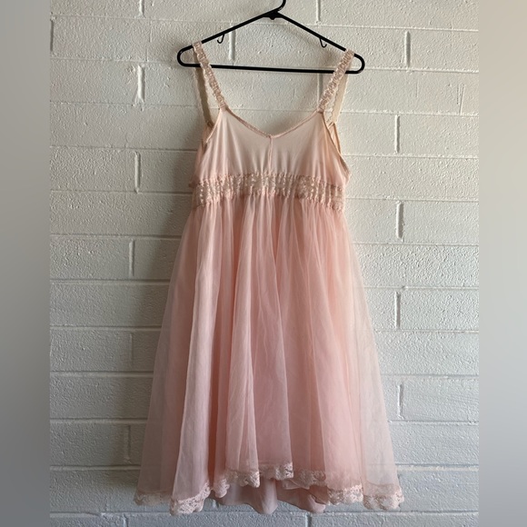Vintage Babydoll Lingerie Blush Pink - Picture 5 of 13